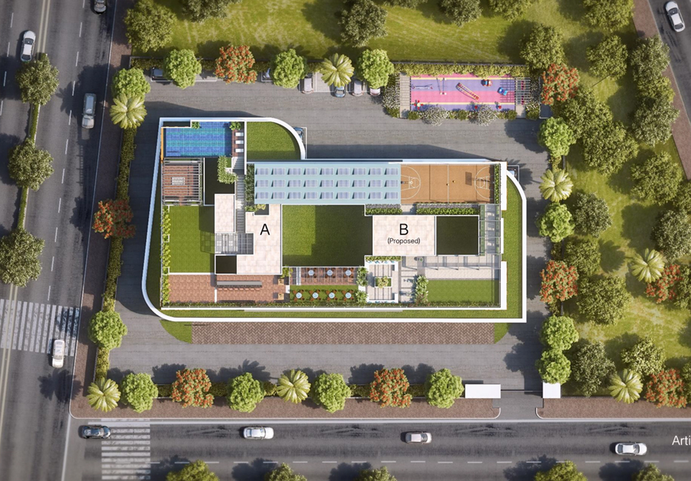 Floor plan of Mantra Riverside — photo gallery, images, brochure, amenities, cost sheet, price breakup, availability details, RERA number, RERA certificate, possession date, layout plan, logo, floor plan, master plan, and location map showcasing project highlights and features.